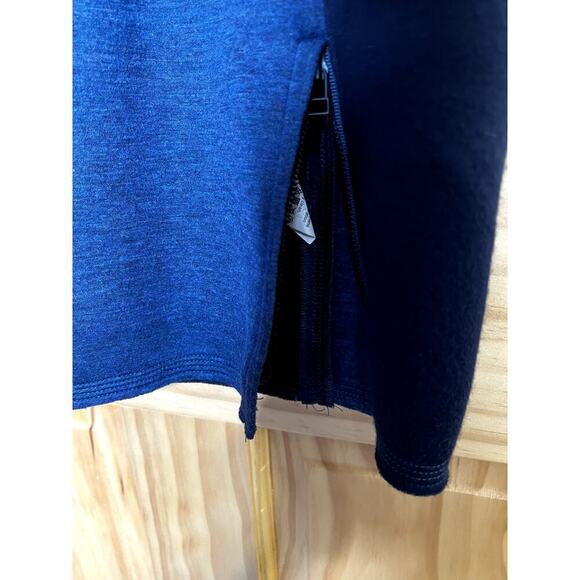 Madewell size medium dress black & blue colorblock minimalist classic core - Picture 4 of 8